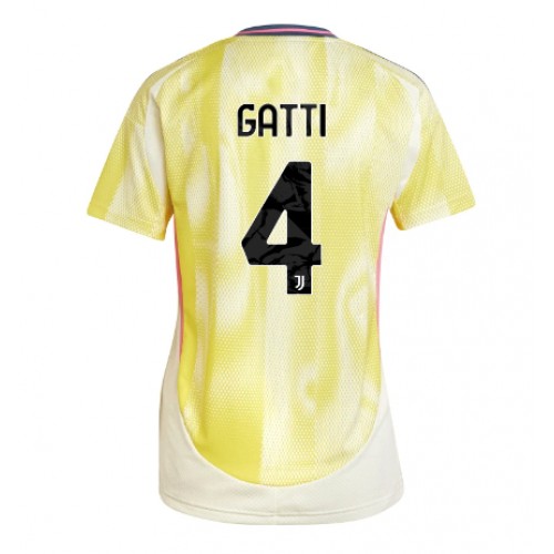 Fotballdrakt Dame Juventus Federico Gatti #4 Bortedrakt 2024-25 Kortermet